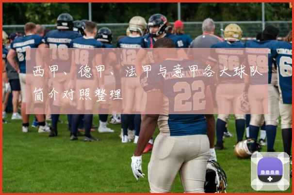 西甲、德甲、法甲与意甲各大球队简介对照整理